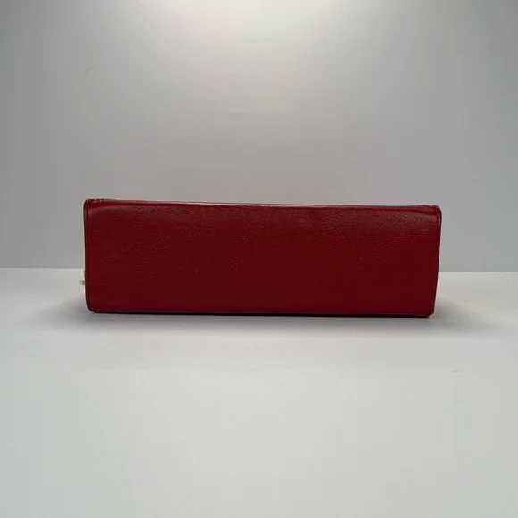 Kate Landry Shoulder Bag w/ Chain Strap - red/gold - Picture 4 of 15